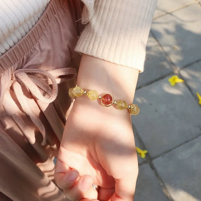 Brazilian citrine bracelet