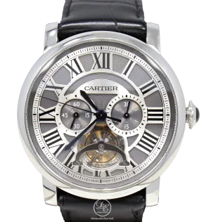 Cartier Rotonde de Cartier Tourbillon W1580007 Platinum Limited Edition BOX/PAPERS