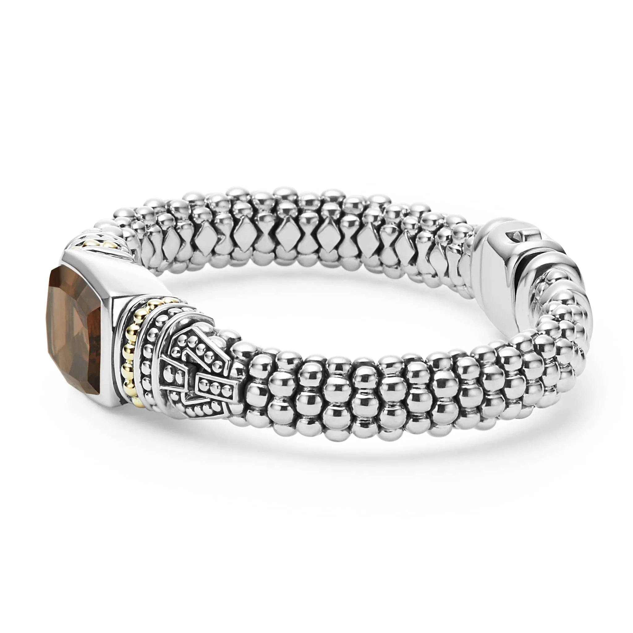 Caviar Color Smokey Quartz Caviar Bracelet | 9mm