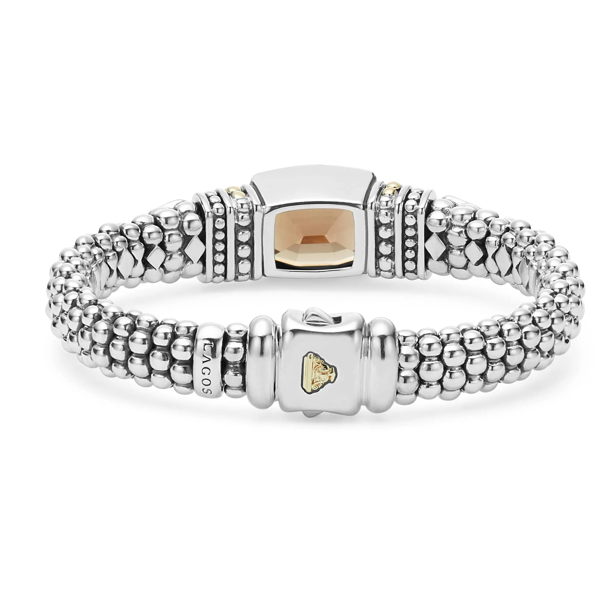 Caviar Color Smokey Quartz Caviar Bracelet | 9mm