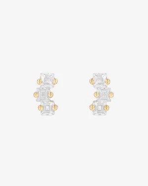 Cierra White Topaz Midi Studs