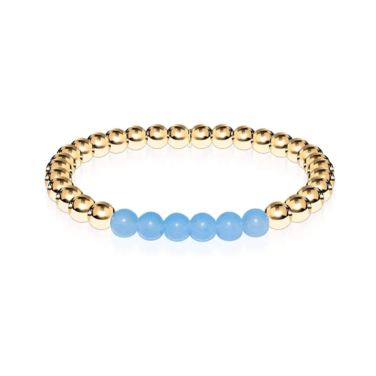 Coy | 18k Gold | Aquamarine | Gemstone Expression Bracelet