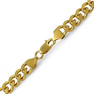 Cuban IP Gold Stainless Steel Bracelet 10MM