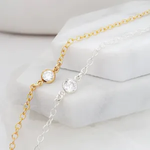 Diamond CZ Bezel Bracelet