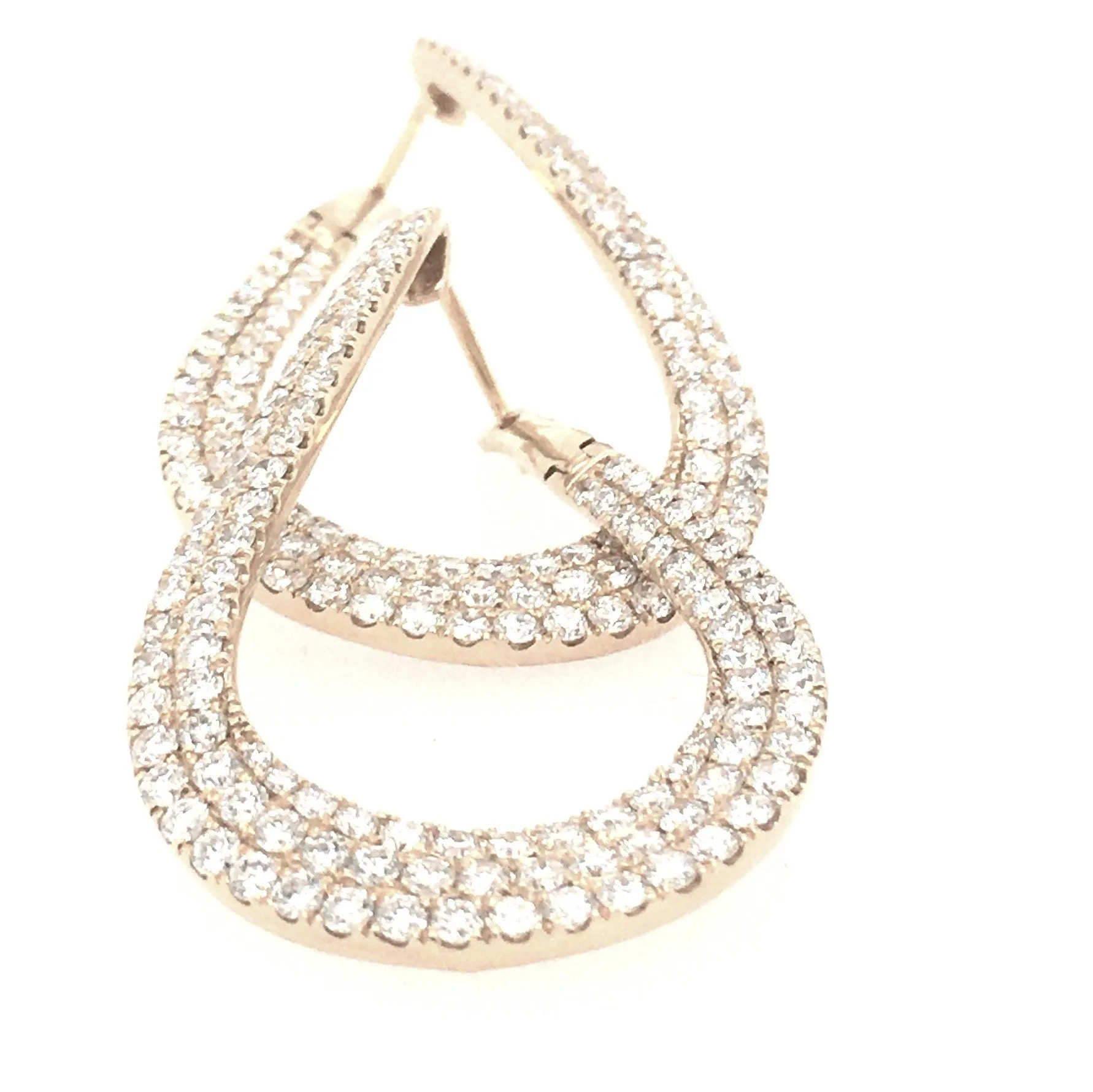 Diamonds Hoop Earrings