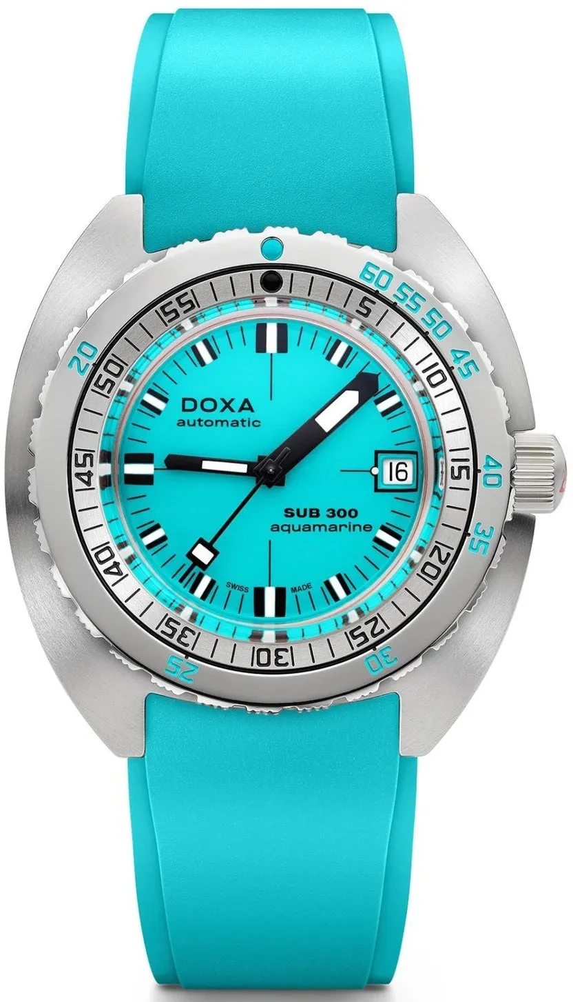 DOX Watch SUB 3 COSC Aquamarine Rubber