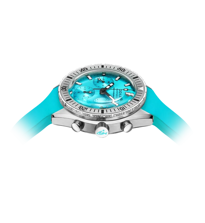 DOXA Sub 200 C-Graph II Aquamarine Rubber - 797.10.241.10