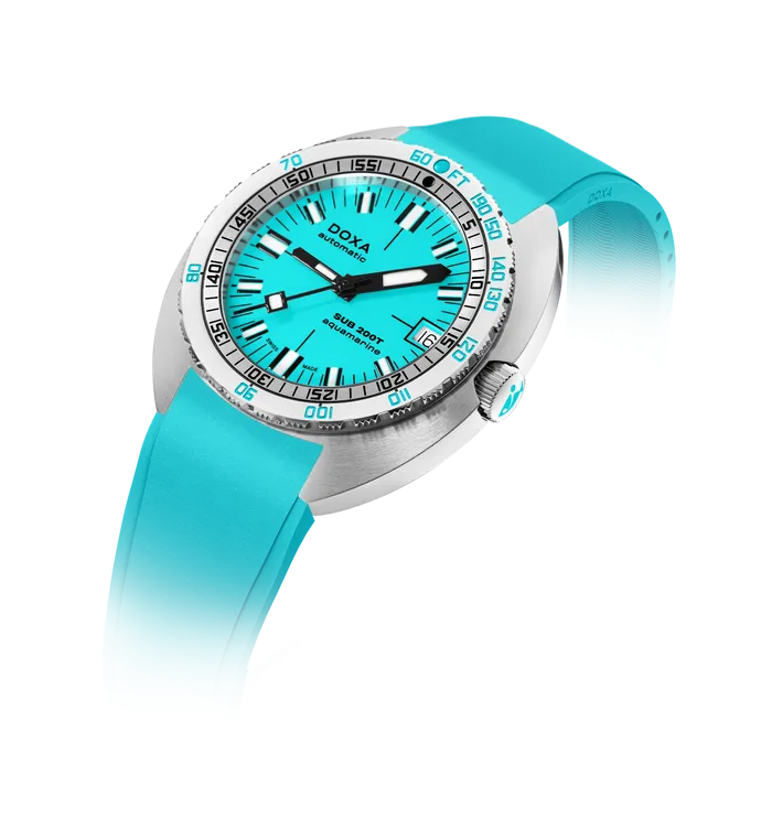 DOXA Sub 200T Aquamarine Iconic Rubber - 804.10.241.10