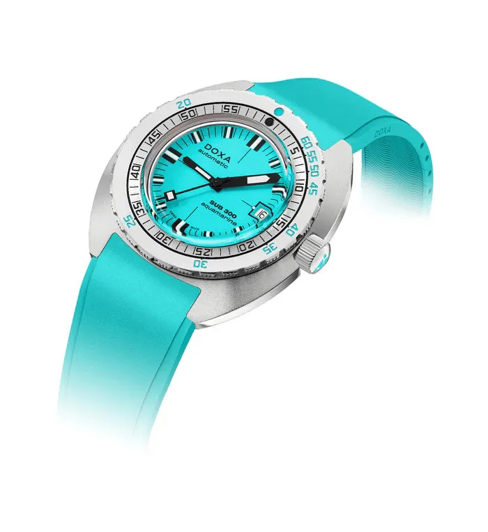 DOXA Sub 300 Aquamarine Rubber - 821.10.241.10