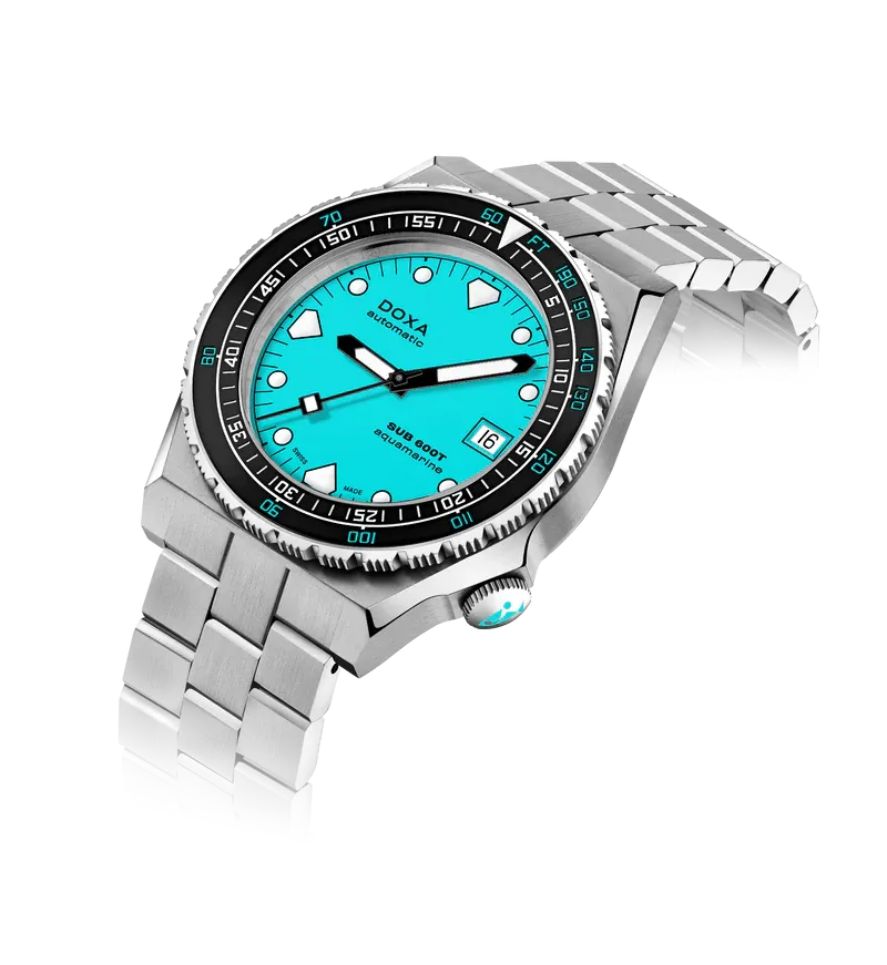 DOXA Sub 600T Aquamarine Stainless Steel Ceramic - 862.10.241.25-N