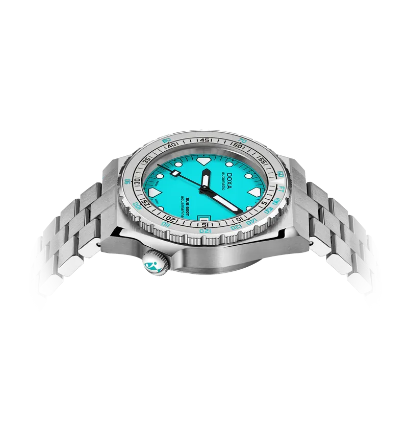 DOXA Sub 600T Aquamarine Stainless Steel Sandblasted - 862.10.241.25-N