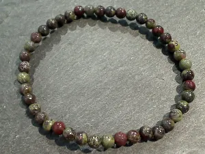 Dragon Blood Jasper 4MM Stretch Bracelet