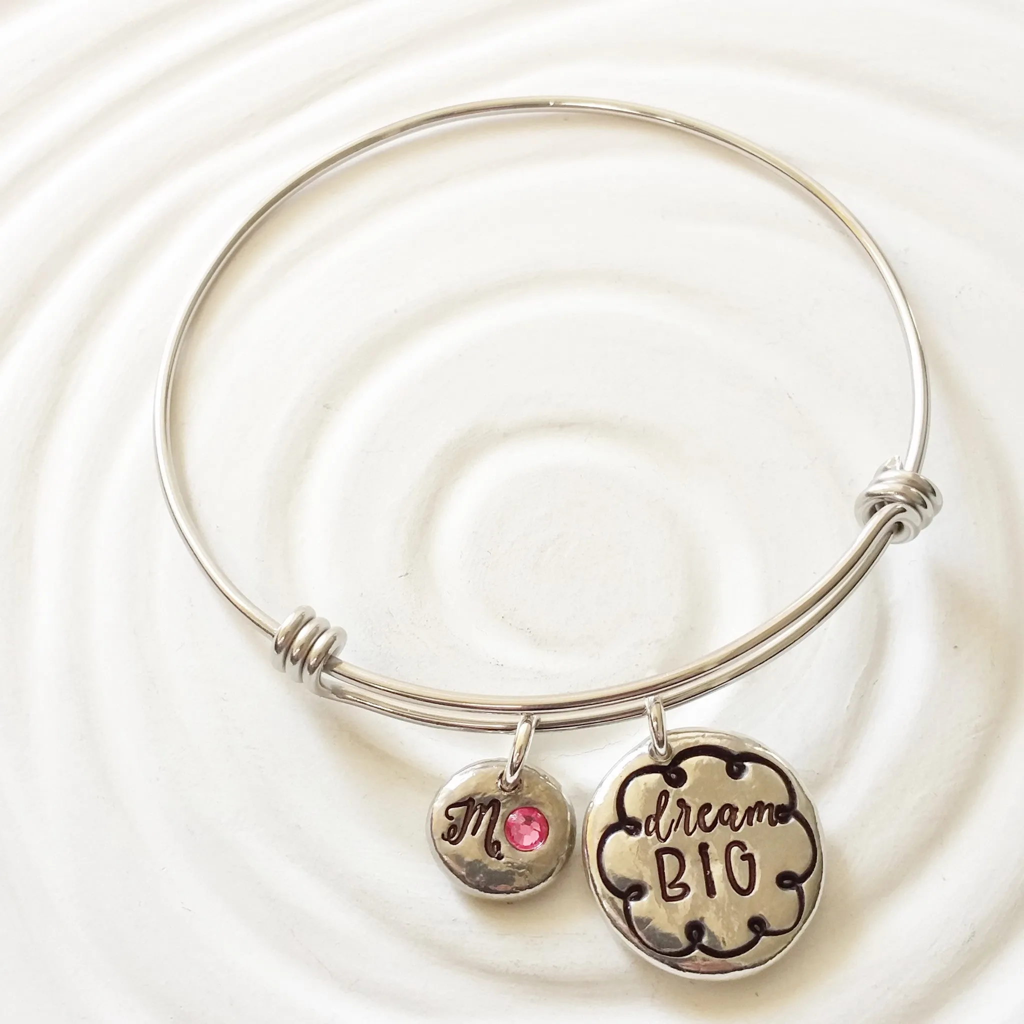 Dream Big | Adjustable Bangle Bracelet | Graduation Gift