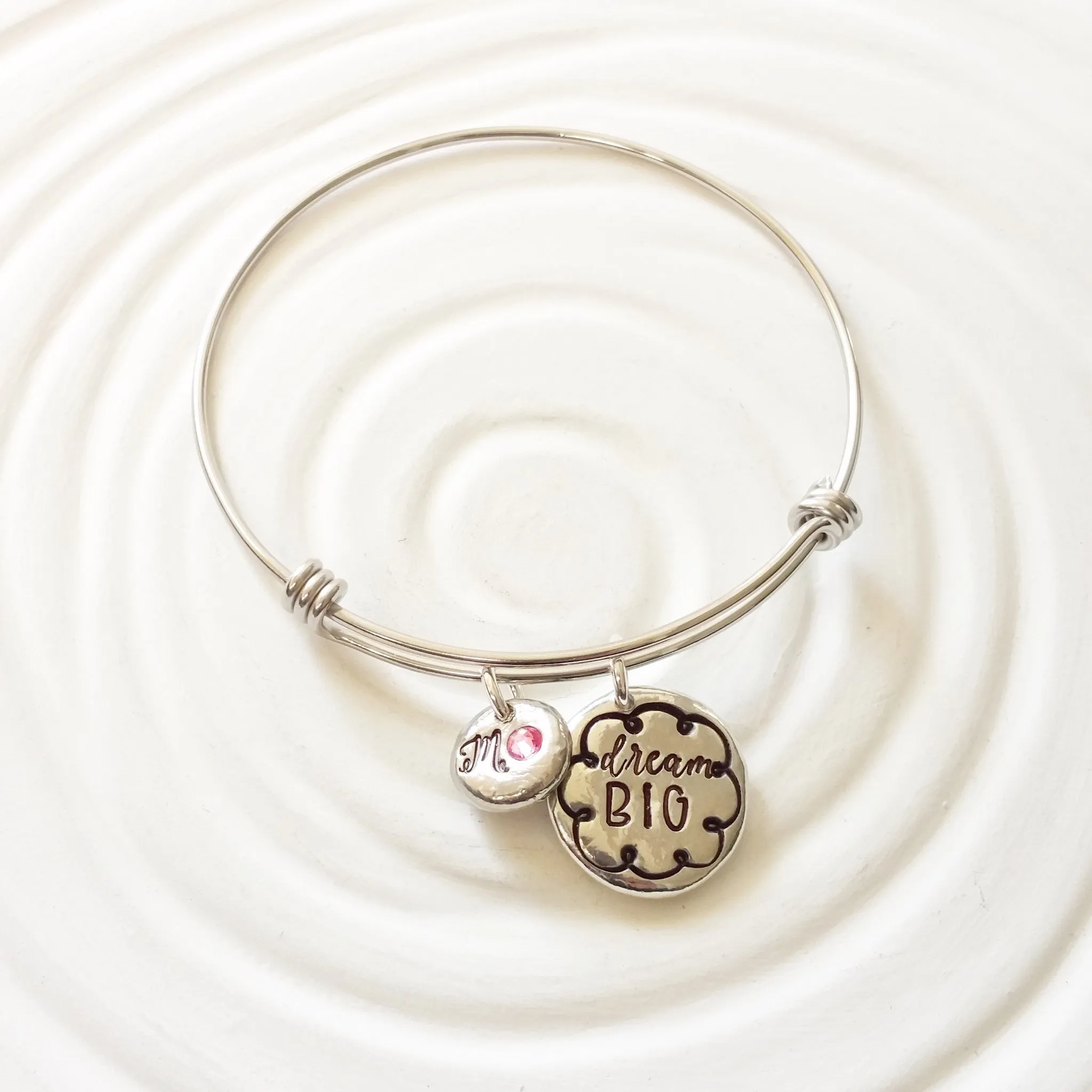 Dream Big | Adjustable Bangle Bracelet | Graduation Gift