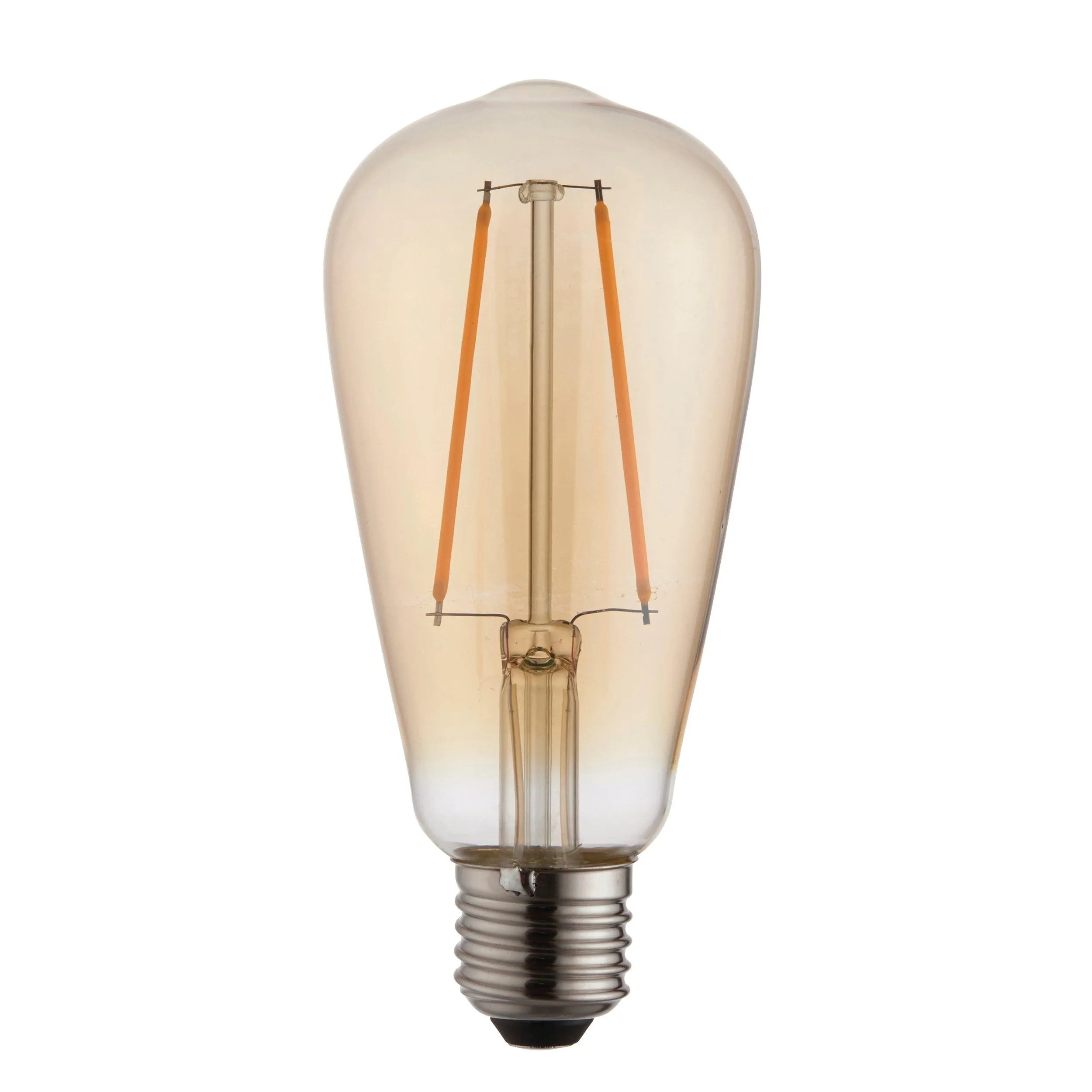 E27 LED 2w Decorative Filament Amber Pear Light Bulb