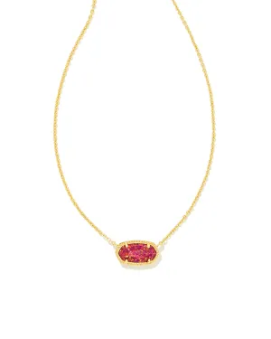 Elisa Pendant Necklace Gold - Berry Kyocera Opal