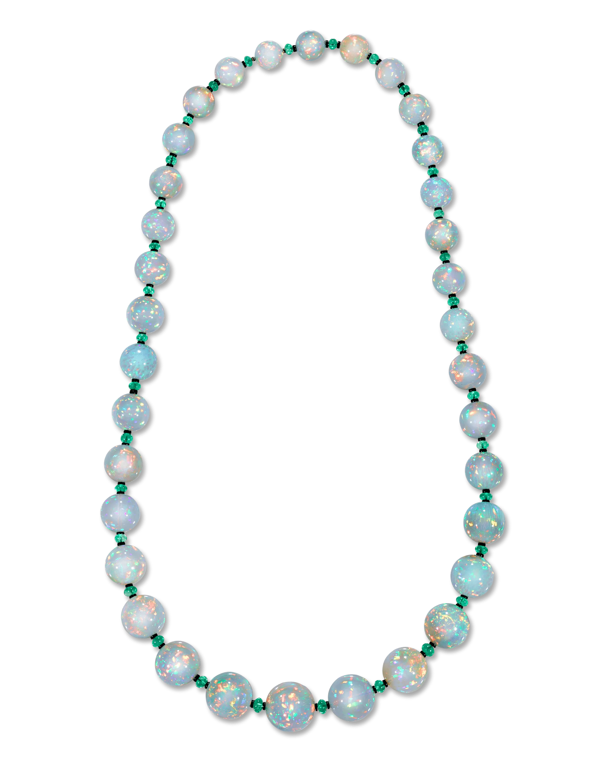 Ethiopian Opal Bead Necklace, 680.00 Carats