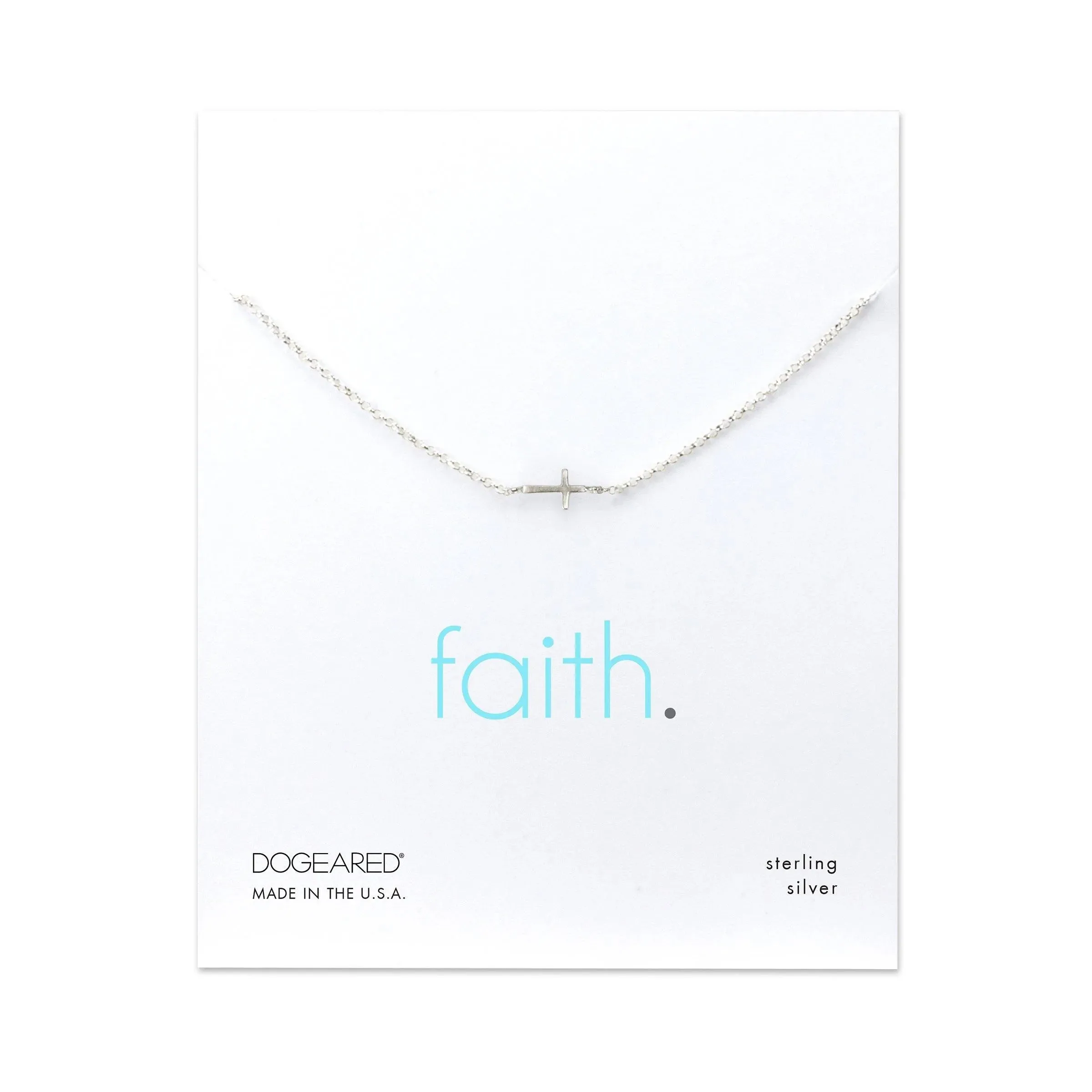 Faith Sideways Cross Bracelet