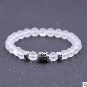 Fashion Handmade Matte Scrub Stone Bracelet