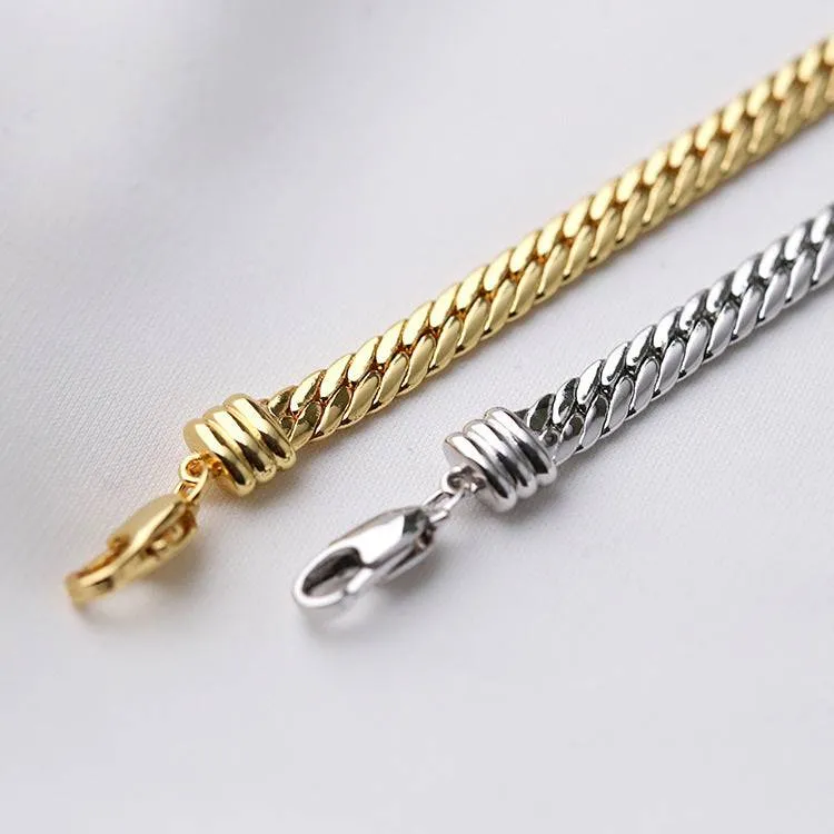 Flat Snake Chain Necklace (US)