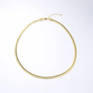 Flat Snake Chain Necklace (US)