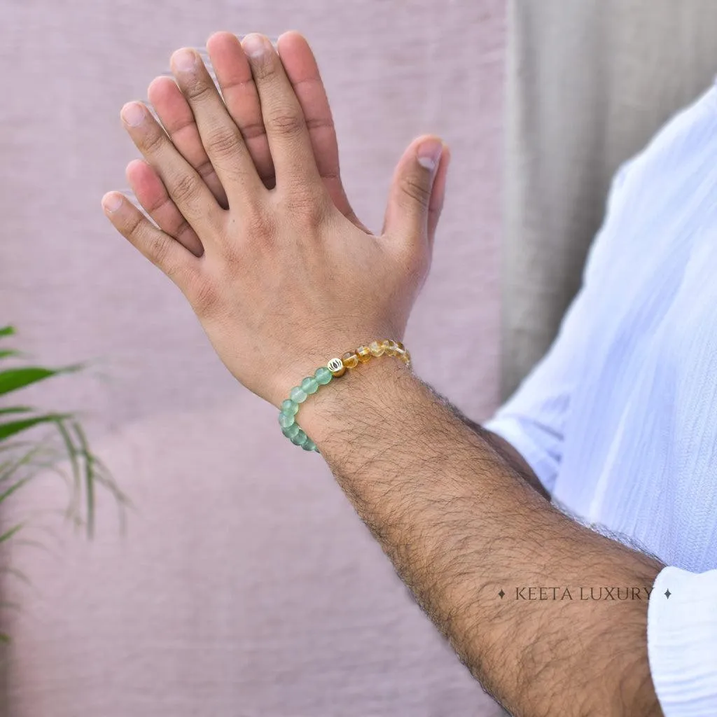 Fortune Flow - Green Aventurine & Citrine Bracelet