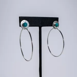 Gemstone Stud and Hoop Earrings - Choose Your Gemstone