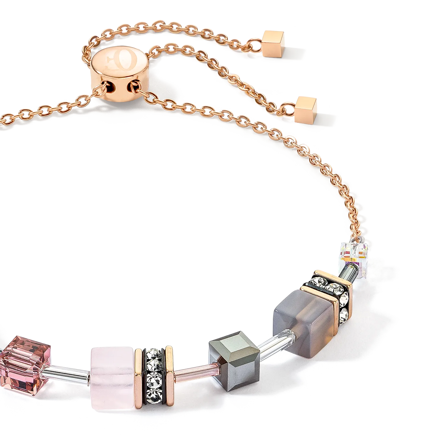 GeoCUBE® Iconic Nature Chain bracelet rose