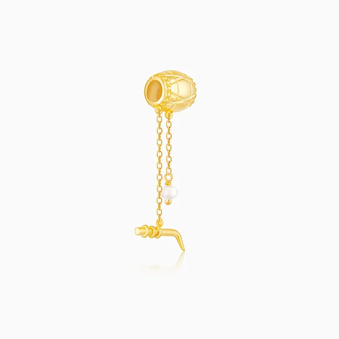 Golden Dhol Charm