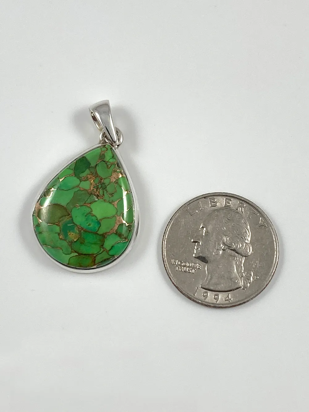 Green Copper Turquoise Pendant