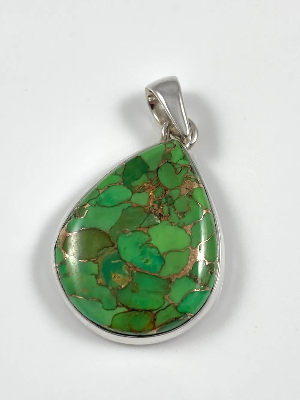 Green Copper Turquoise Pendant