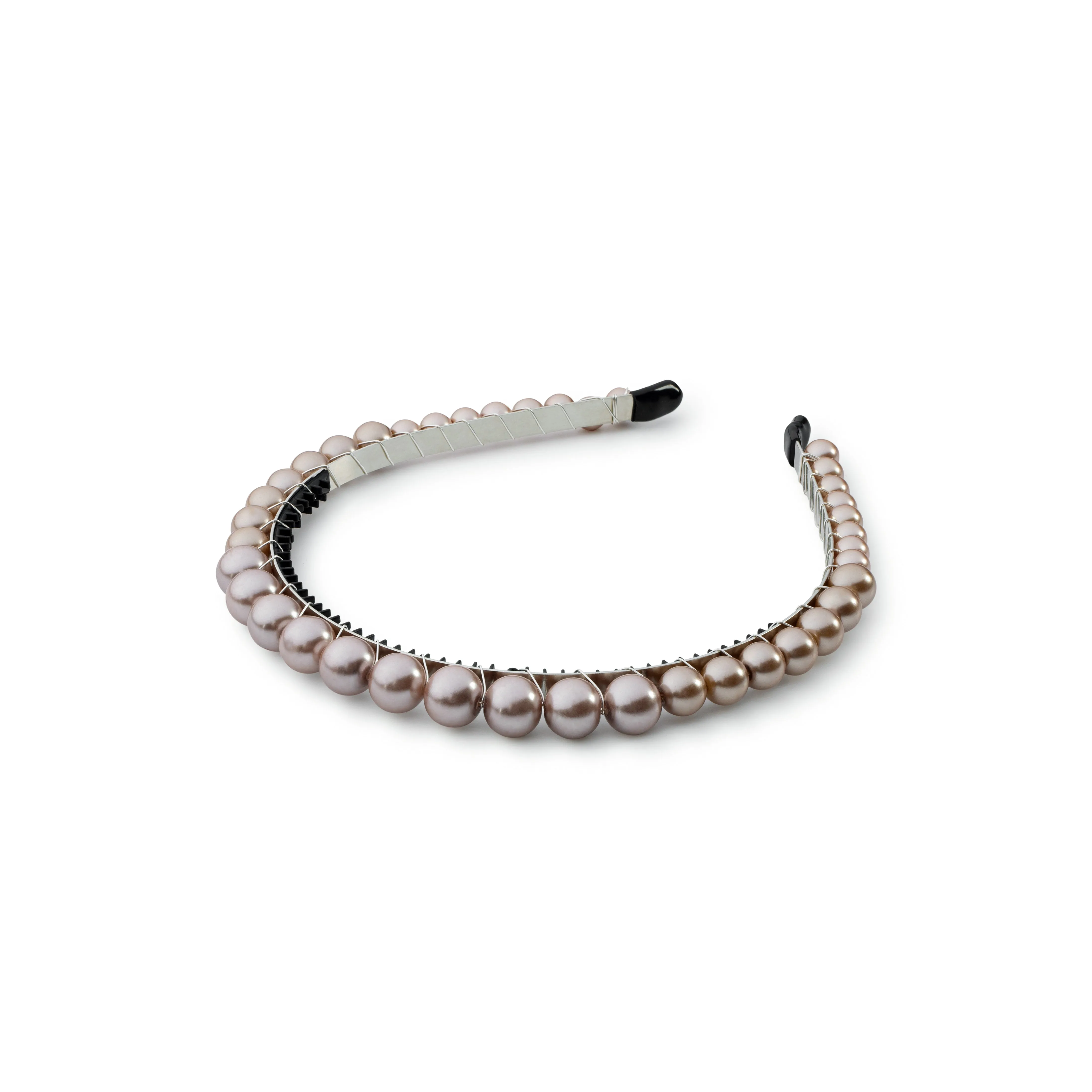 Halo Luxe Bon Bon Pearlized Tiara Headband - Mocha