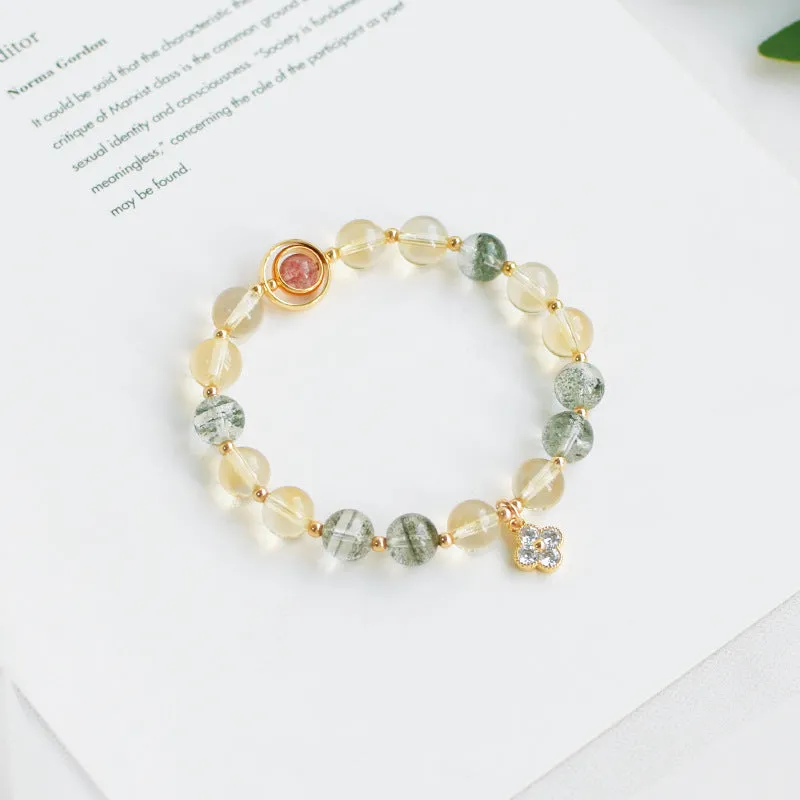 Healing Citrine Stone Bracelet for Women Charms Gifts for Mom