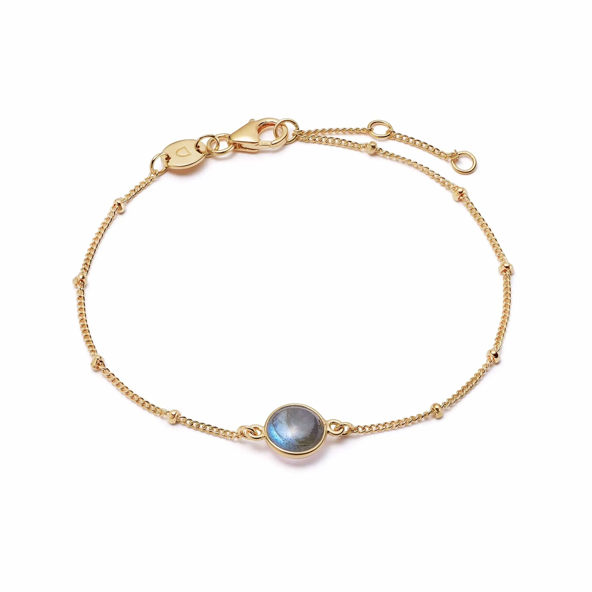 Healing Stone Bracelet 18ct Gold Plate