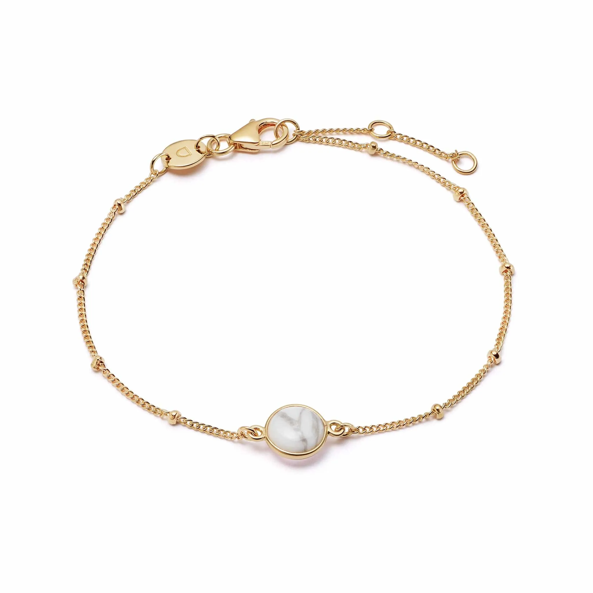 Healing Stone Bracelet 18ct Gold Plate