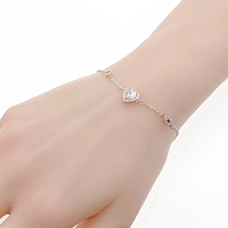 Heart Cubic Zirconia Bracelet