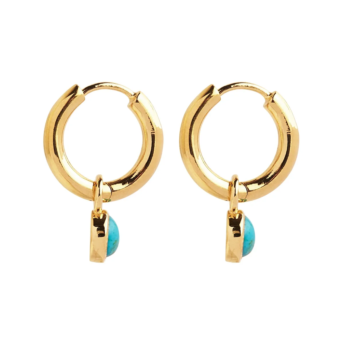 Heavenly Turquoise Gold Earring