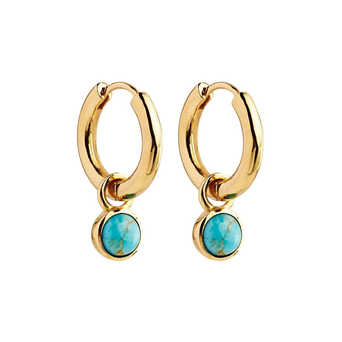 Heavenly Turquoise Gold Earring