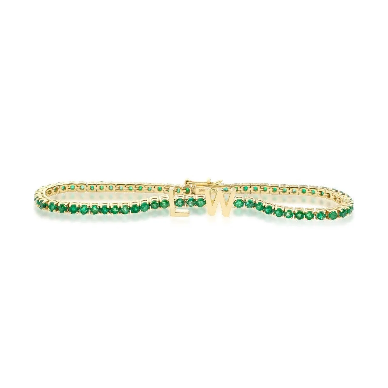 Initial Tennis Bracelet