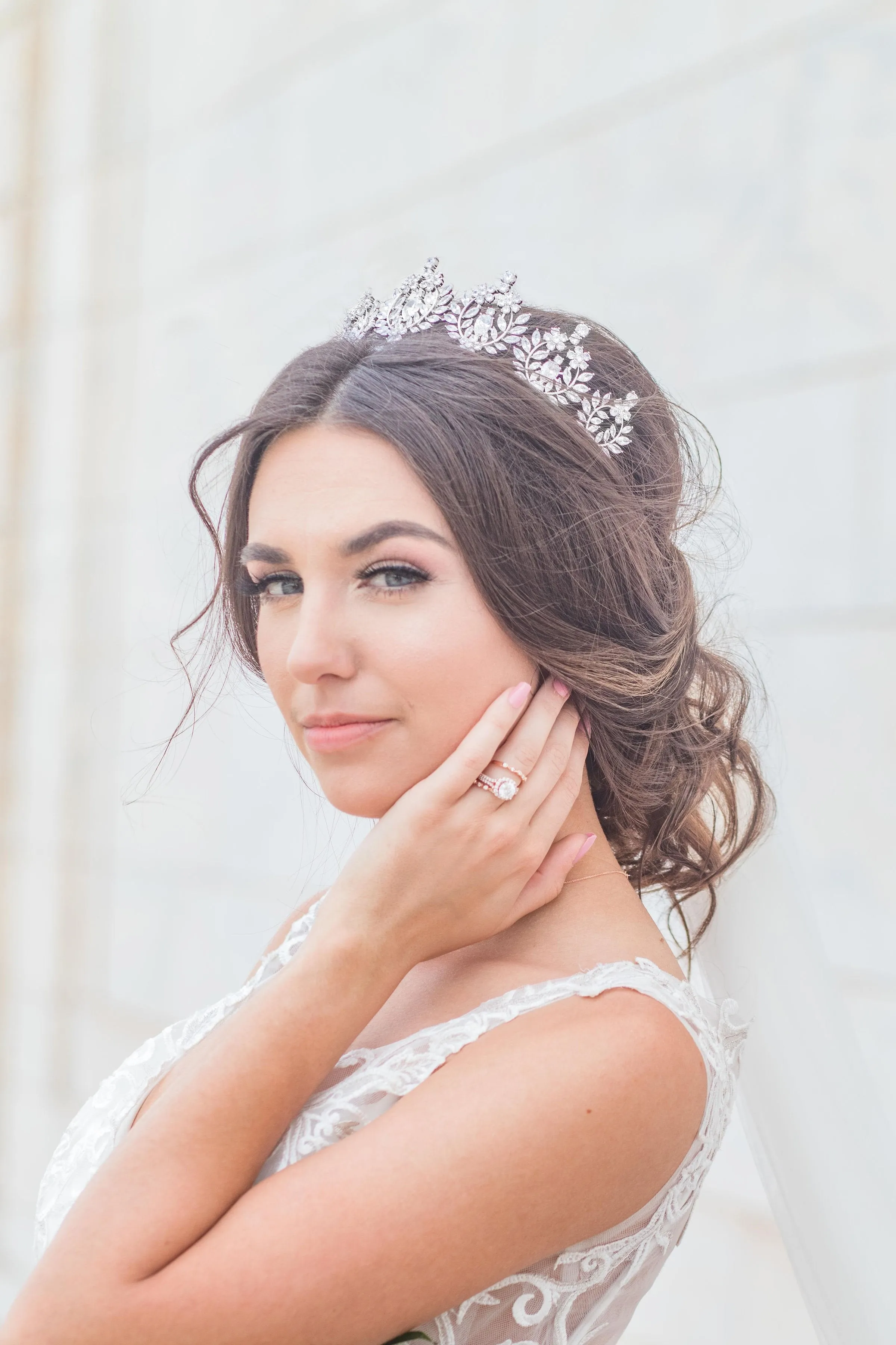 JASLYNE Simulated Diamond Tiara