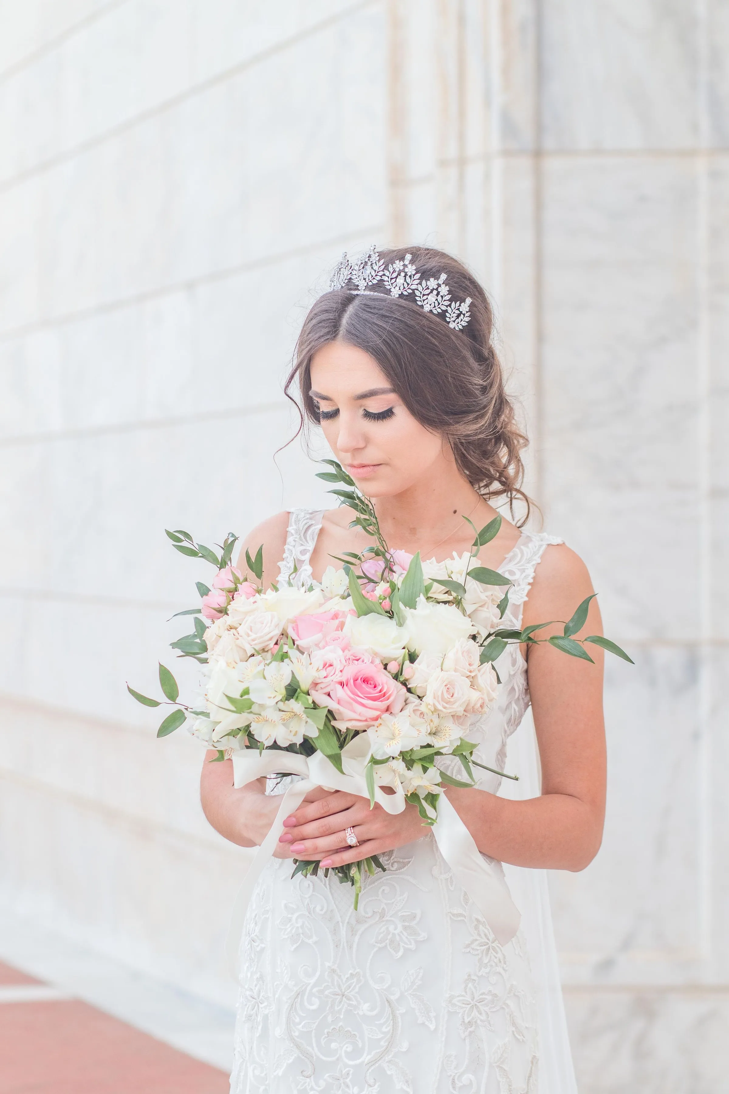 JASLYNE Simulated Diamond Tiara