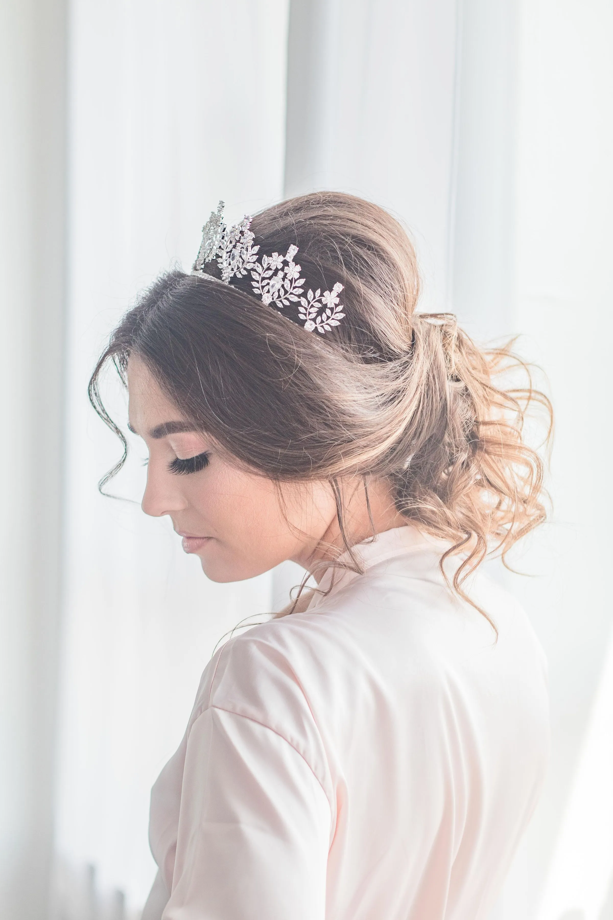 JASLYNE Simulated Diamond Tiara