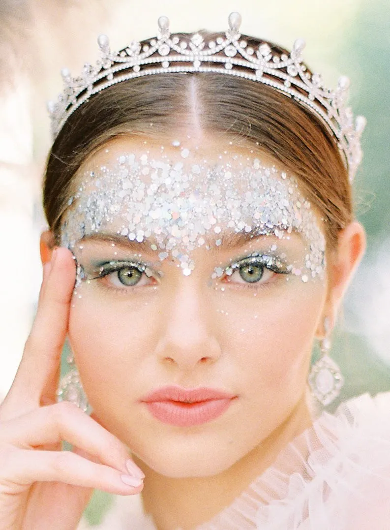 JORDAN Simulated Diamond and Pearl Tiara