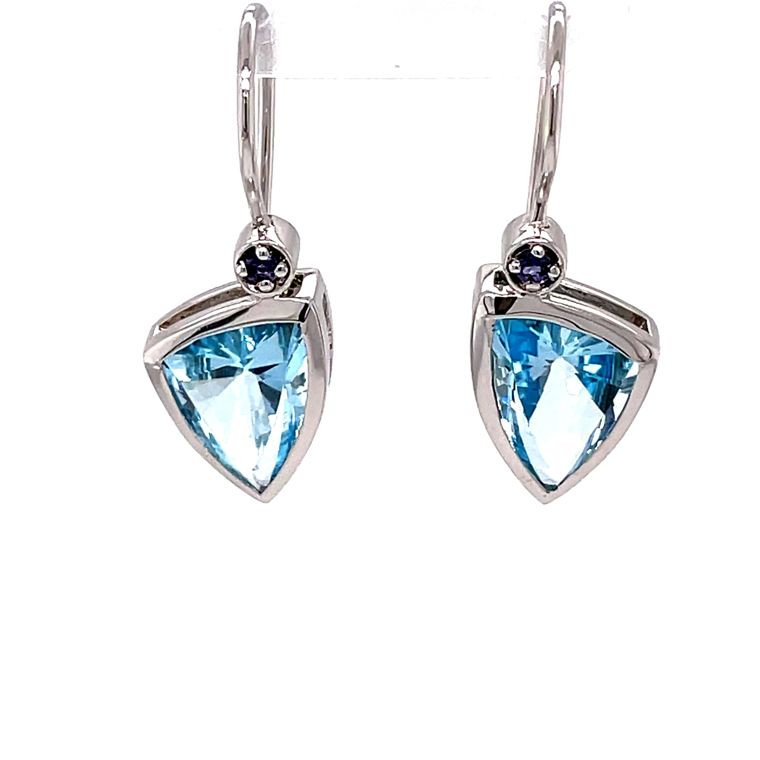 Kaleidoscope Blue Topaz & Iolite Earrings