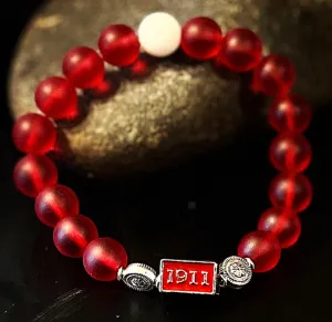 Kappa Alpha Psi Beaded Bracelet - Red