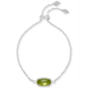 Kendra Scott Elaina Bracelet in Silver with Peridot Illusion