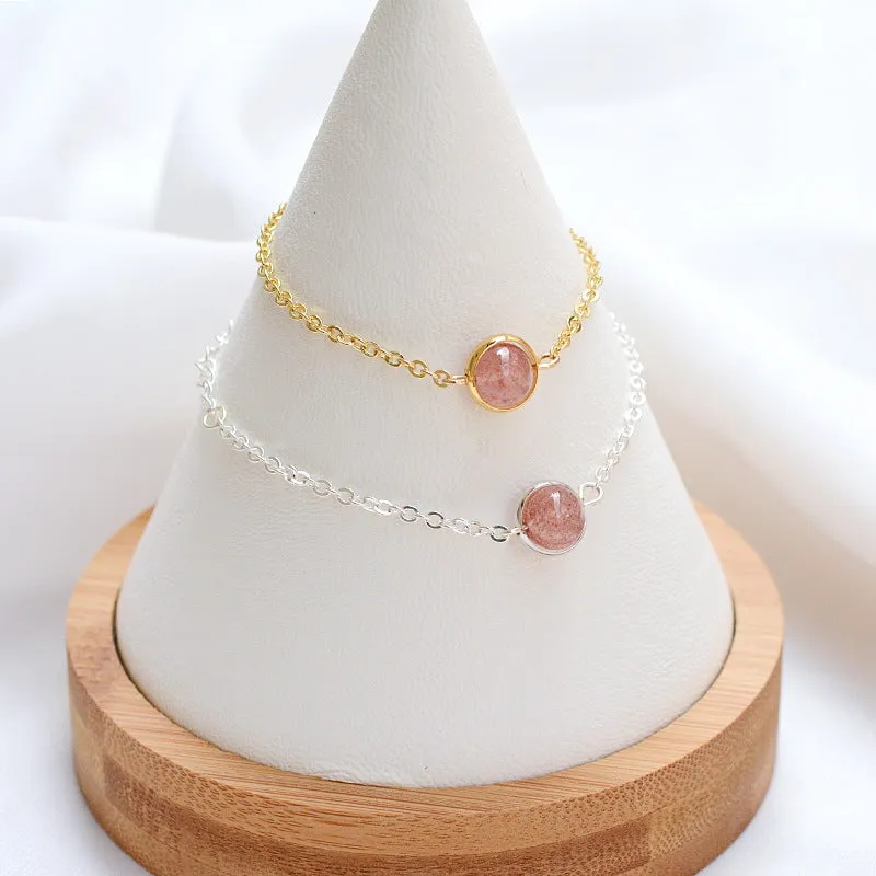 Korean Version Of The Forest Sweet Strawberry Crystal Bracelet Women