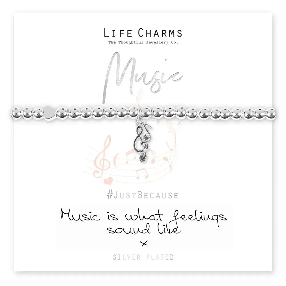 Life Charms Music Is What Feelings Sound Like Bracelet