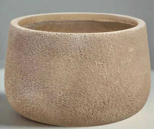 Light Brown Mango Planter 8.5"H