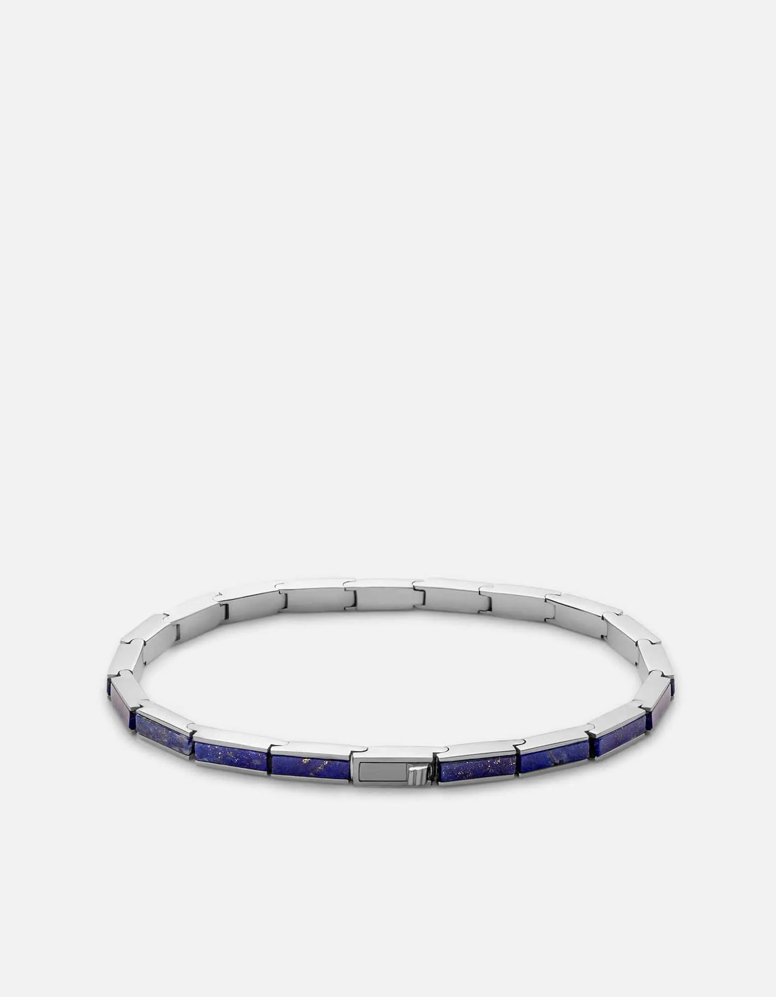 Line Lapis Bracelet, Sterling Silver